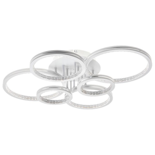 Люстра потолочная светодиодная диммируемая LUCIDO с ДУ 3 режима 735х575х170мм 126Вт 2700К/4200К/6400К 41кв.м бел./серебряный Ritter 51648 8 фото 2 Люстра потолочная светодиодная диммируемая LUCIDO с ДУ 3 режима 735х575х170мм 126Вт 2700К/4200К/6400К 41кв.м бел./серебряный Ritter 51648 8 фото 2