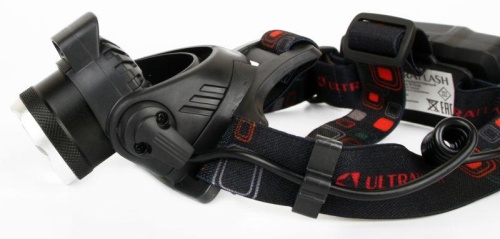 Фонарь аккумуляторный налобный E1336 1LED 4Вт фокус 4 режима аккум. 3.7В сенсорный черн. (бокс) Ultraflash 13906 фото 6