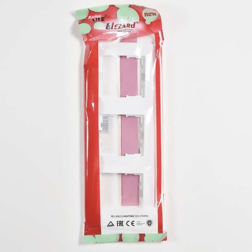 Рамка 3-м Karina Life вертикал. бел. LEZARD 708-0200-153 фото 4