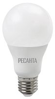 Лампа светодиодная LL-R-A65-15W-230-3K-E27 (груша, 15Вт, тепл., Е27) Ресанта, , Шт | код 76/1/19 | РЕСАНТА