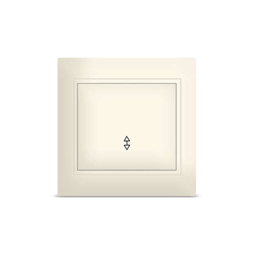 Выключатель Севиль 1 клавиша проходной слоновая кость (ivory) | код Б-С0025 | Universal