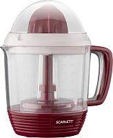 Соковыжималка цитрусовая Scarlett SC-JE50C08 25Вт рез.сок.:1200мл. красный/белый | код 1376291 | SCARLETT