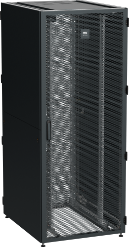 ITK by ZPAS Шкаф серверный 19" 47U 800х1200мм одностворчатые перфорированные двери черный РФ | код ZP05-47U-0812-PP-R | IEK фото 2