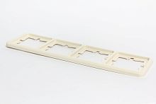 Рамка 4 поста бежевая | код С140-003 | GUSI ELECTRIC