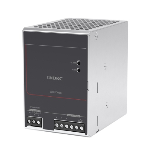 Источник питания ECO POWER, однофазный, 480Вт, 20А, 24В | код DPSL480W24V | DKC