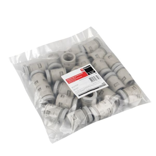Коннектор для гофрированной трубы (25 мм) (25 шт)-Plast | код kn-t-25 | EKF фото 5