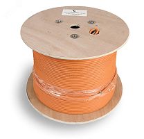 Кабель витая пара SFTP-4P-Cat.6a-SOLID-IN-LSZH, категория 6a (10GBE) S/FTP, 4 пары (23 AWG), одножильный (solid), каждая пара в экране, общий экран - сетка, LSZH, нг(А)-HF, (305 м) | код SFTP-4P-Cat.6a-SOLID-IN-LSZH | Cabeus