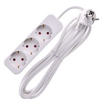 UMA Удлинитель У03 3 места 2P+PE 3м 3х1мм2 10А белый IEK | код UM-YP10-10-03-03-Z-K01 | IEK