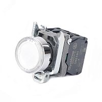 Кнопка SB4 с подсветкой в сборе модульная 22мм белая металл 24ВDC 1НО+1НЗ | код SB4BW31B5 | Systeme Electric