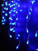 Гирлянда "Бахрома" OIC080B-C-E-31V 80 син. светодиодов 2х0.5м 20 нитей 16/48/40/24см с контроллером соединяемая до 10шт уличная SHLights 4690601049797