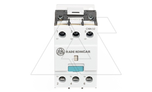Контактор CNN 32 00 380/400V 50Hz, 3P, 32A/(50A по AC-1), 15kW(400VAC), 380/400VAC | код EAC603396 | Rade Koncar