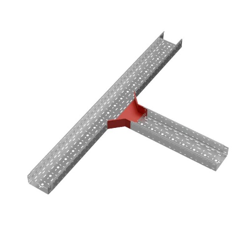 Ответвитель для лотка Т-образ. 200х100 сталь 1мм "ПЛЮС" TUplus100-200 КМ PL0596