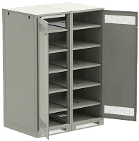 ITK LINEA B Шкаф (пустой) 2000х1400мм дверь двуст. мет. сер. | код LB35-20H49-2M | ITK by IEK