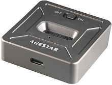 Док-станция SSD AgeStar 31CBNV1C NVMe USB3.2 алюминий черный M2 2280 M-key | код 1852189 | AgeStar