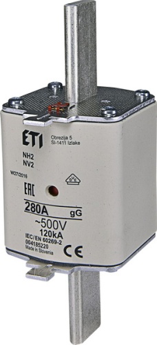Предохранитель NH-2/gG 280A 500V KOMBI | код 004185220 | ETI
