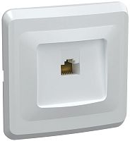 Розетка 1-местная компьютерная РК10-ВБ RJ45 Cat5e ВЕГА белый | код EKV15-K01-DM | IEK