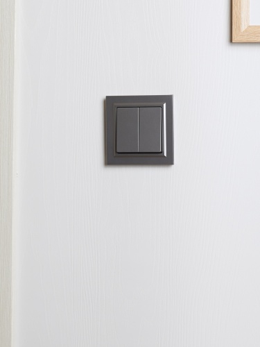 BRITE Рамка 1-местная РУ-1-БрС сталь | код BR-M12-K46 | IEK фото 5