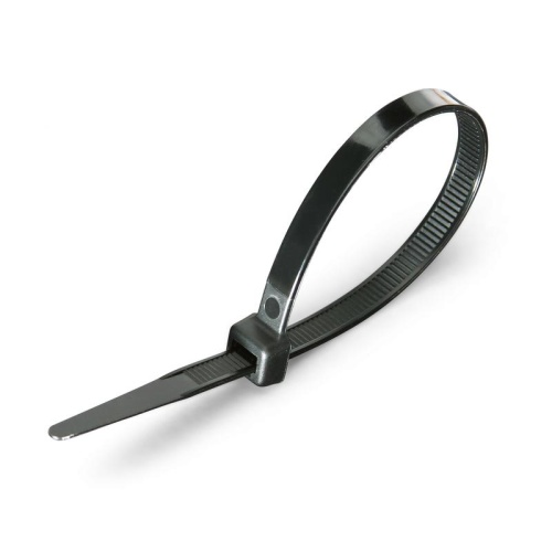 Стяжка нейлоновая КСС 3х100 (ч) (100шт.) (Fortisflex) | код 49406 | Fortisflex
