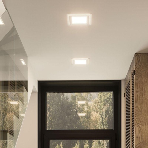 Светильник светодиодный Glass 18Вт 4000К IP20 1480лм 220-240В d155х155мм 200х200х30мм ДВО квадрат. встраив. монтажный с декоративн. стеклом GAUSS 948111218 фото 2 Светильник светодиодный Glass 18Вт 4000К IP20 1480лм 220-240В d155х155мм 200х200х30мм ДВО квадрат. встраив. монтажный с декоративн. стеклом GAUSS 948111218 фото 2