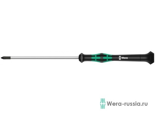 Отвертка крестовая 2050 PH Micro для прецизионных работ, PH 00 x 60 мм | код WE-118020 | Wera