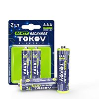 Аккумулятор AAA/HR03 1000мА.ч (блист.2шт) | код TKE-NMA-HR03/B2 | TOKOV ELECTRIC
