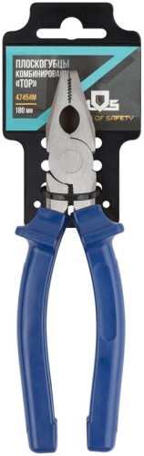 Плоскогубцы комбинированные ''Тор'', инстр. сталь, пластиковые ручки 180 мм | код 47454М | FIT фото 3 Плоскогубцы комбинированные ''Тор'', инстр. сталь, пластиковые ручки 180 мм | код 47454М | FIT фото 3