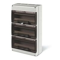 Щит модульный навесной M550, 48M (3x16), дымчатая дверь, 328x550x140mm, IK07, IP66, серия DOMINO | код 672.5048 | Scame