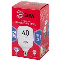 Лампа светодиодная LED 40 Вт 3900Лм 6500К T100 холодный E27/E40 (переходник) 150-275В LED POWER T100-40W-6500-E27/E40 Red Line | код Б0063844 | ЭРА