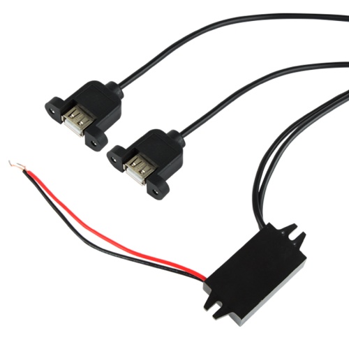 Адаптер DC 12 V-2xUSB-A 5 V 3 A REXANT | код 16-0602 | REXANT