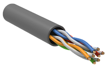 ITK Витая пара U/UTP 5E 4х2х0,52 PVC серый (305м) РФ/Т | код LC1-C5E04-111-T-P-R | ITK by IEK