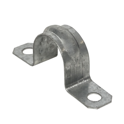 Скоба металлическая двухлапковая d21-22 мм (10 шт) PROxima | код sm-2-21-22-r | EKF