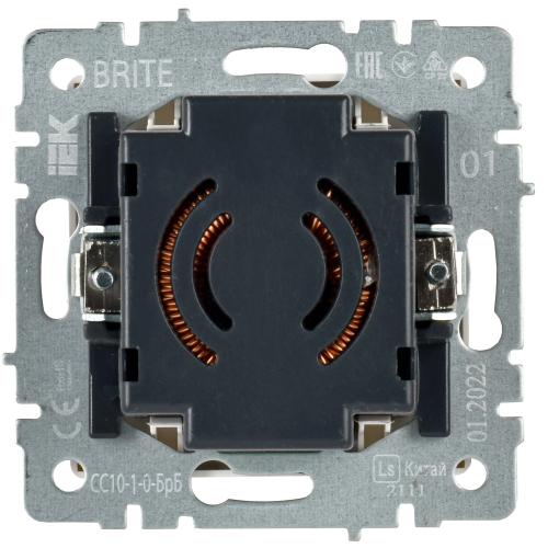Светорегулятор СП BRITE пов-наж. 600Вт СС10-1-0-БрБ бел. | код BR-D20-0600-K01 | IEK фото 3