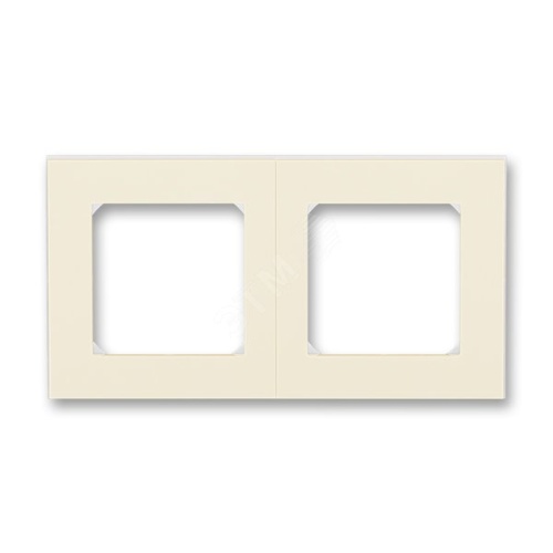 Рамка Levit 2 поста слоновая кость / белый | код 3901H-A05020 17W | ABB