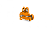 Двухуровневые клеммные зажимы TBL 4 2P оранжевый | код TBL 4 2P Orange | Tbloc