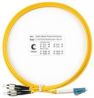 Cabeus FOP(d)-9-LC-FC-7m Шнур оптический duplex LC-FC 9/125 sm 7м LSZH | код 8328c | Cabeus