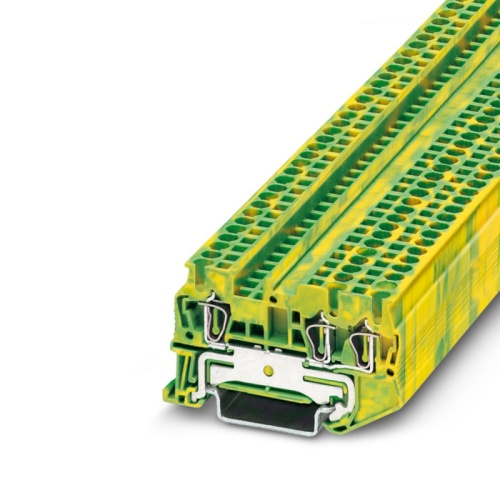 Клемма защитного провода ST 2,5-TWIN-PE | код 3031267 | PHOENIX CONTACT
