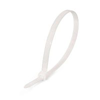 Стяжка нейлоновая КСС 5х300 (бел) (100шт) | код 49404 | КВТ