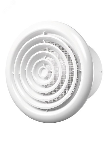 Вентилятор осевой канальный вытяжной с круглой решеткой, с двигателем на шариковом подшипнике D160 | код FLOW 6 BB | ERA