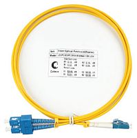Cabeus FOP(d)-9-LC-SC-1m Шнур оптический duplex LC-SC 9/125 sm 1м LSZH | код 7352c | Cabeus