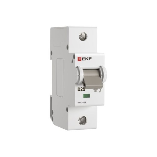 Автоматический выключатель ВА 47-125 1P 25А (D) 15кА PROXIMA EKF | код mcb47125-1-25D | EKF фото 3 Автоматический выключатель ВА 47-125 1P 25А (D) 15кА PROXIMA EKF | код mcb47125-1-25D | EKF фото 3