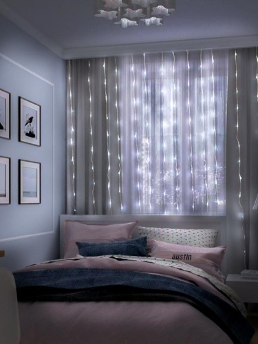 Гирлянда "Занавес" ICLLD240M-C 240LED RGB 2х2м 8 режимов IP20 SHLights 4690601053251 фото 2