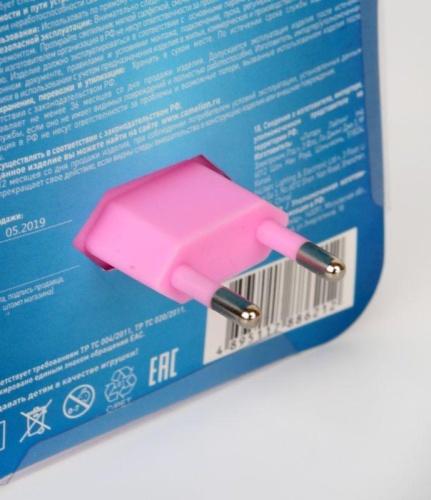 Светильник светодиодный NL-233 "Заяц" 220В ночник с выкл. розов. Camelion 13808 фото 4