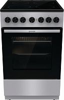 Плита Электрическая Gorenje GEC5B20SG серебристый стеклокерамика (без крышки) | код 1868719 | GORENJE