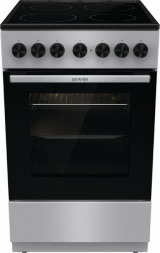 Плита Электрическая Gorenje GEC5B20SG серебристый стеклокерамика (без крышки) | код 1868719 | GORENJE