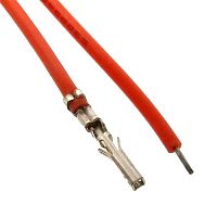 Разъём питания низковольтный RUICHI ммF-F 3,00 мм AWG24 0,3m красный, 1 контакт | код 92001 | Ruichi
