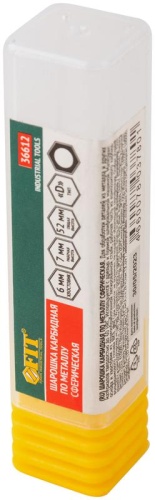 Шарошка карбидная, штифт 6 мм, тип ''D'', сферическая 8х7х52 мм | код 36612 | FIT фото 3 Шарошка карбидная, штифт 6 мм, тип ''D'', сферическая 8х7х52 мм | код 36612 | FIT фото 3