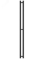 Полотенцесушитель электрический из квадратного профиля с диммером X-2 plaza neo 160/8 цвет чёрный матовый | код 4657801241154 | ДВИН