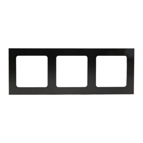 Стокгольм Рамка 3-местная металлическая черная PROxima | код EZM-G-304-10 | EKF фото 3