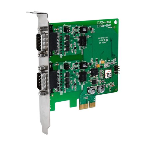 PCIe-S142i CR PCI Express, Serial Communication Board with 2 Isolated RS-422/485 ports (RoHS) | код 00-06139067 | ICP DAS