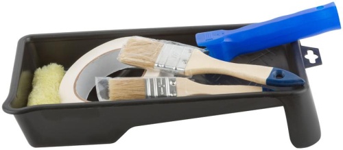 Набор для покраски дверей и окон (ванночка 290х150 мм + валик полиакрил 100 мм + малярная лента 25 мм x 50 м + кисти 25 , 38 мм) | код 3035 | FIT фото 4 Набор для покраски дверей и окон (ванночка 290х150 мм + валик полиакрил 100 мм + малярная лента 25 мм x 50 м + кисти 25 , 38 мм) | код 3035 | FIT фото 4